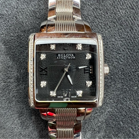Accutron By Bulova Masella Diamond Square Women's Watch - Picture 2 of 7